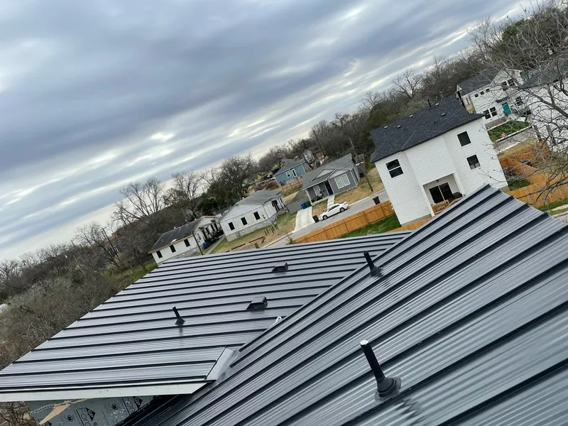 Standing seam metal roof panels with vents for Skylight Repair in Lynn Haven